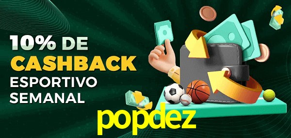 10% de bônus de cashback na popdez